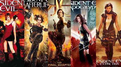 resident evil movies in order